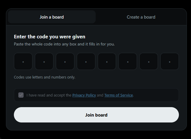 Creating a board