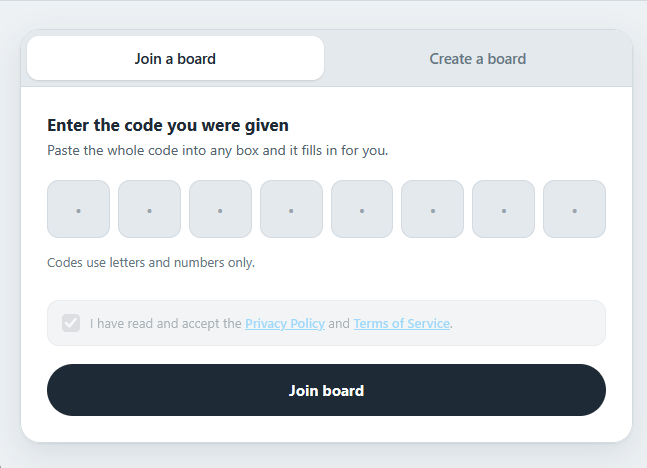 Creating a board